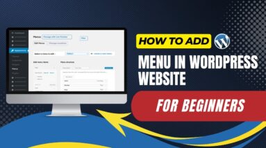 How To Add Menu In WordPress Website For Beginners
