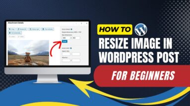 How To Resize Image In WordPress Post For Beginners