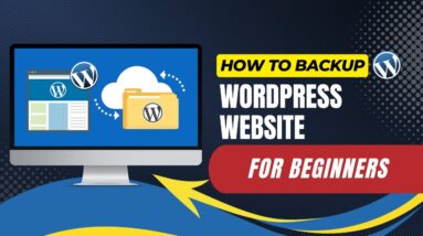 How To Backup WordPress Website For Beginners