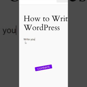 How to write a new post in WordPress #shorts #wordpress