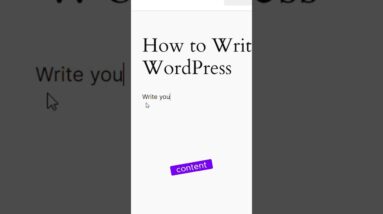 How to write a new post in WordPress #shorts #wordpress