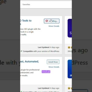 Installing an SEO plugin in WordPress #shorts #wordpress
