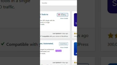 Installing an SEO plugin in WordPress #shorts #wordpress