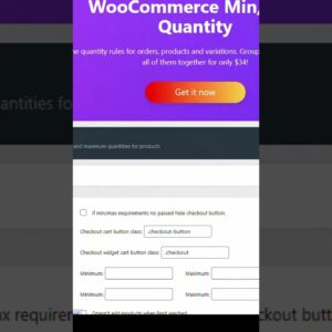 Setting Up WooCommerce Minimum  or Maximum Quantit in WordPress #shorts #wordpress