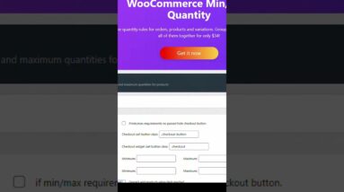 Setting Up WooCommerce Minimum  or Maximum Quantit in WordPress #shorts #wordpress