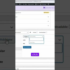 Setting Up Product Attributes In WooCommerce #shorts #wordpress