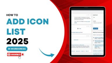 How To Add Icon List In WordPress