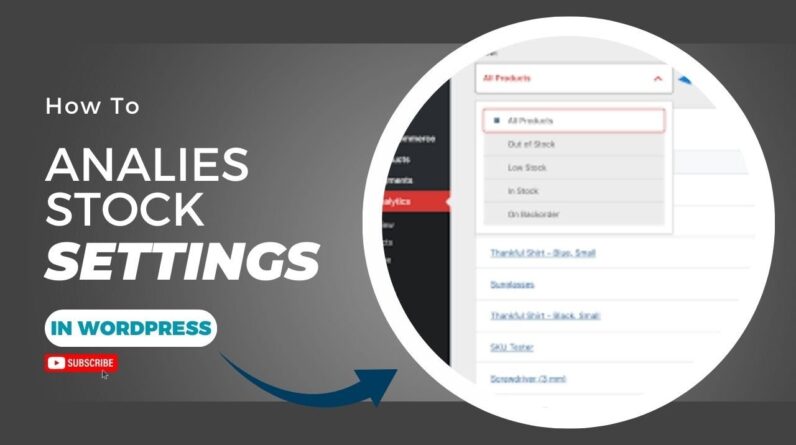WooCommerce Analytics stock Setting In WordPress