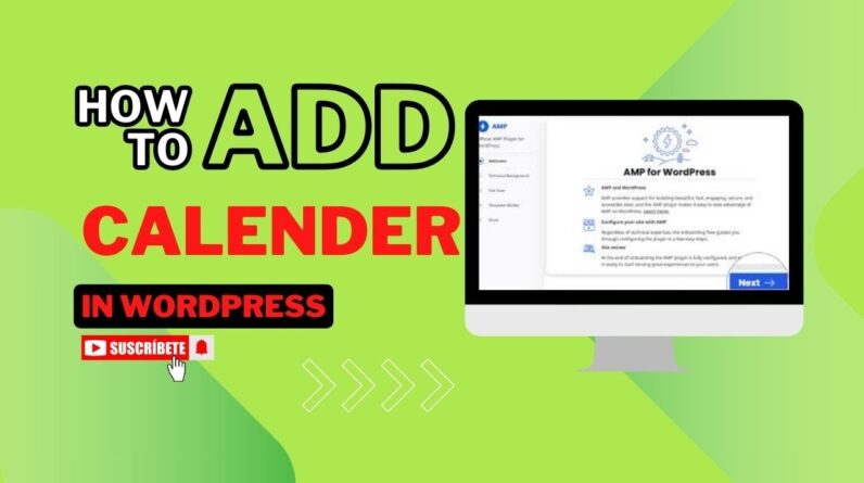 How To Add Calendar In WordPress