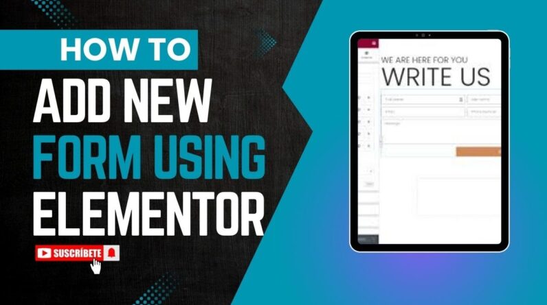 How To Add WP Form Using Elementor In WordPress