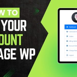 How To Add Your Account In Page In WordPress