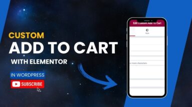 Custom Add To Cart With Elementor In WordPress