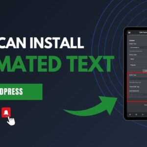 How Can Install Animated Text In WordPress