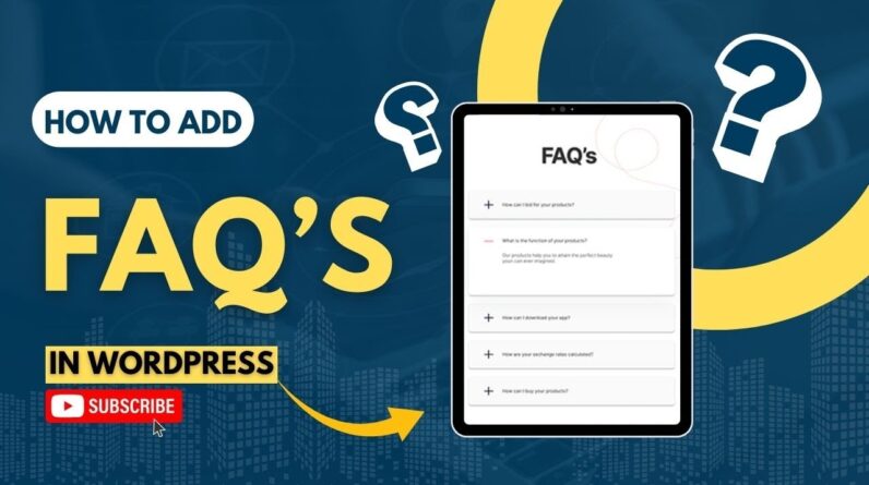 How To Add FAQ In WordPress