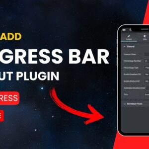 How to add progress bar without plugin in wordpress