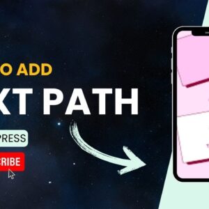 How To Add Text Path In WordPress