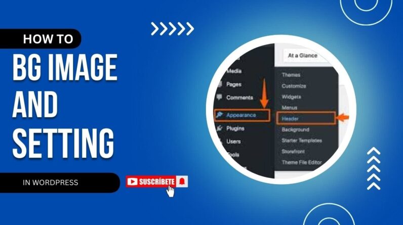 How To Add Background Image And Setting In WordPress