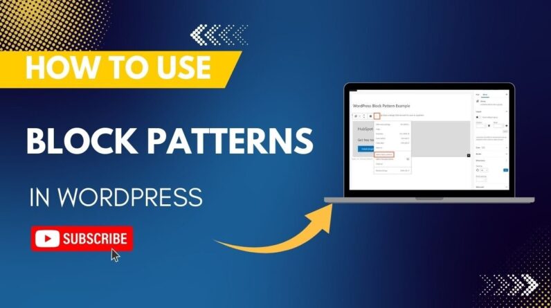 How To Use Block Patterns In WordPress