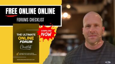 The Ultimate Online Forums Checklist